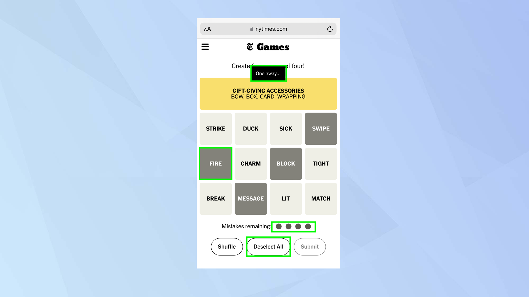 איך לשחק NYT Connections