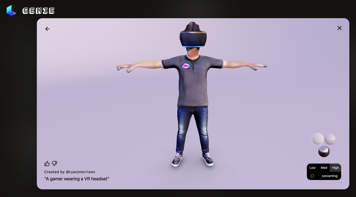 הכירו את Luma Genie - כלי הבינה המלאכותית המאפשר לכם ליצור מודל תלת מימדי מהנחיית טקסט פשוטה