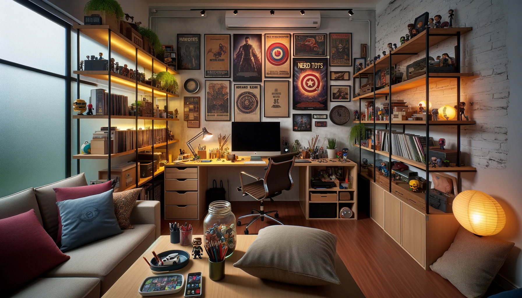 תמונה שנוצרה באמצעות DALL-E של חלל משרדי