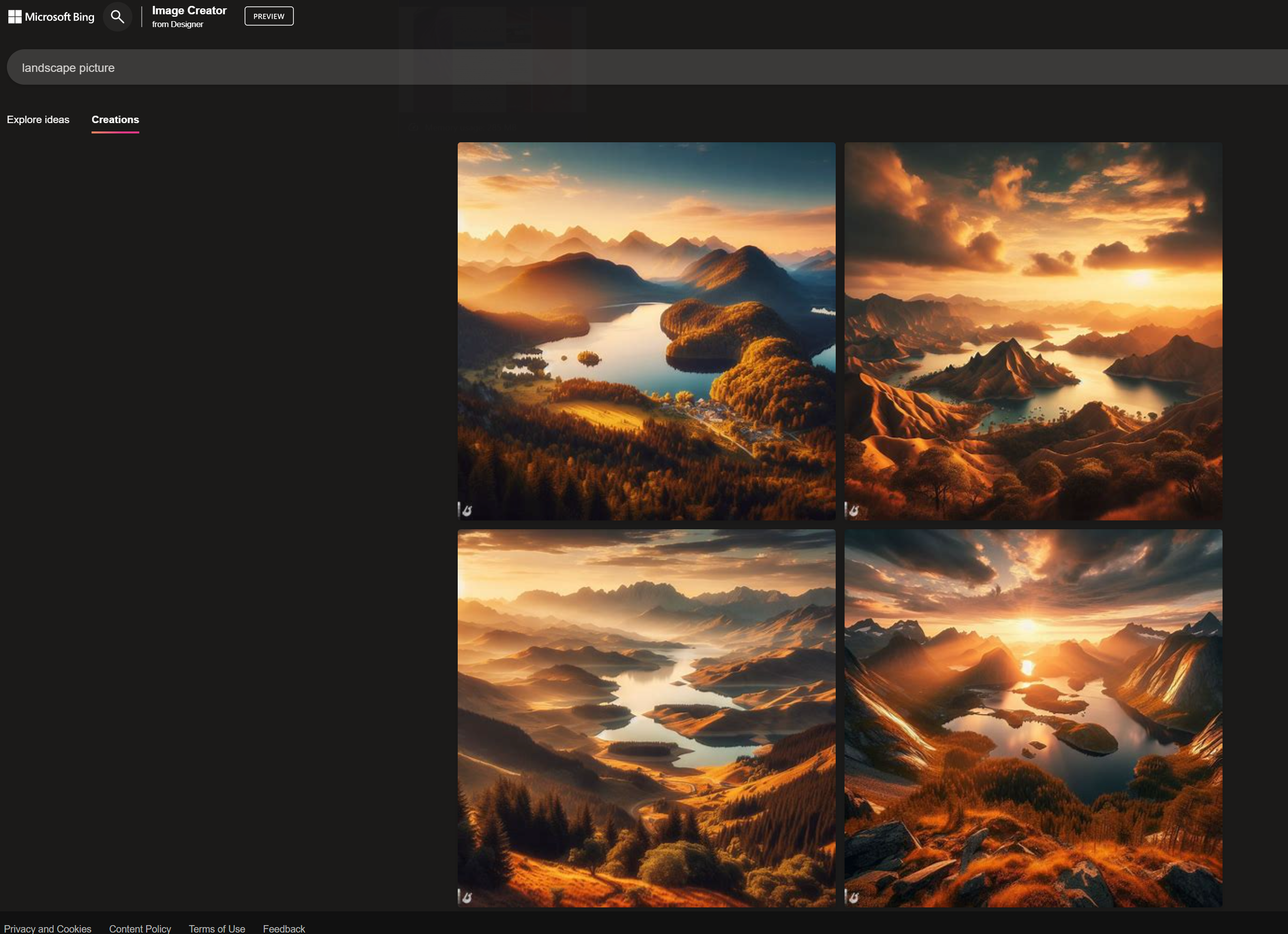 יוצר תמונות בינג