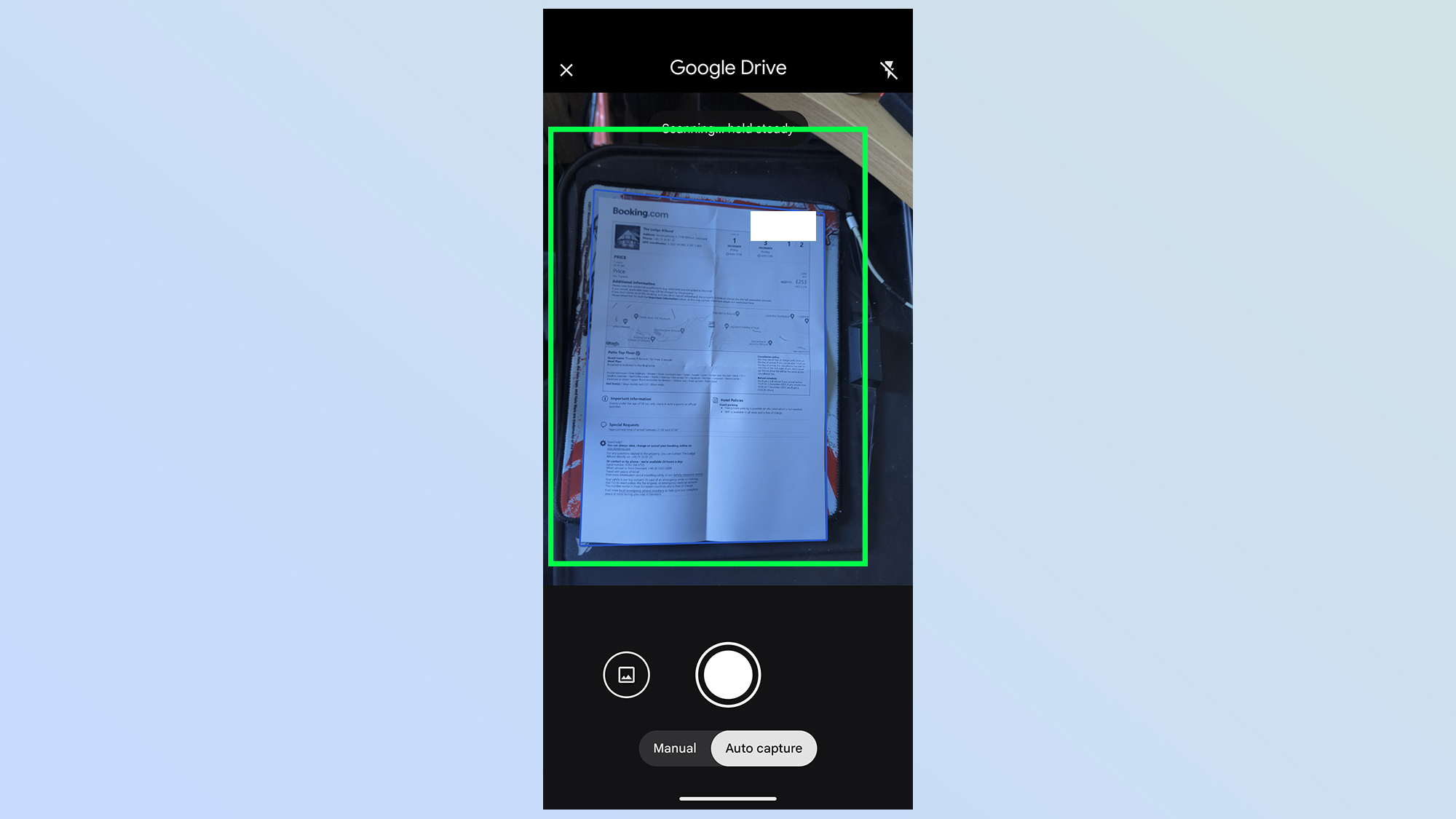 כיצד להשתמש בסורק מסמכים באפליקציית Google Drive