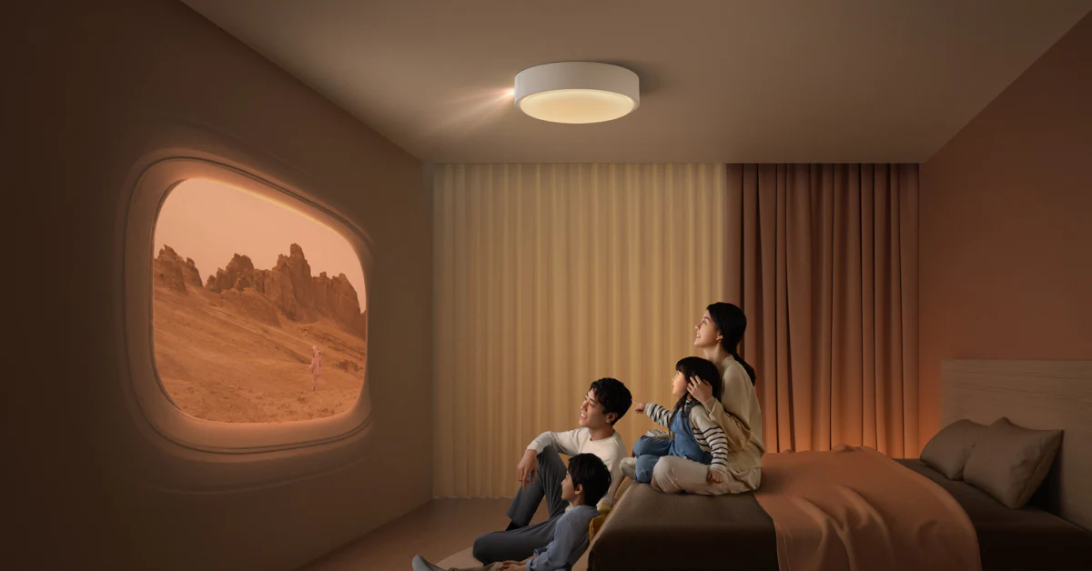 תמונת עיתונות של XGIMI Aladdin בסלון