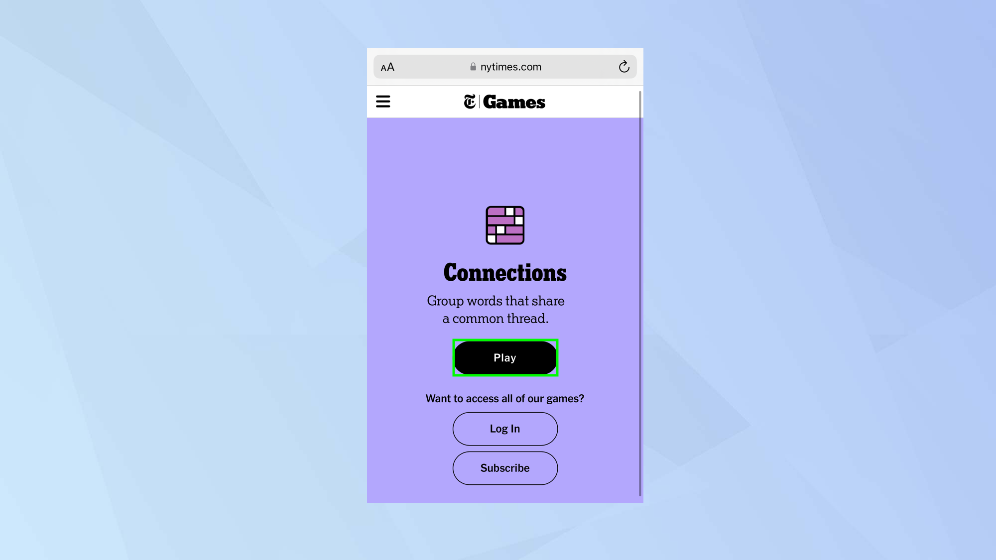 איך לשחק NYT Connections