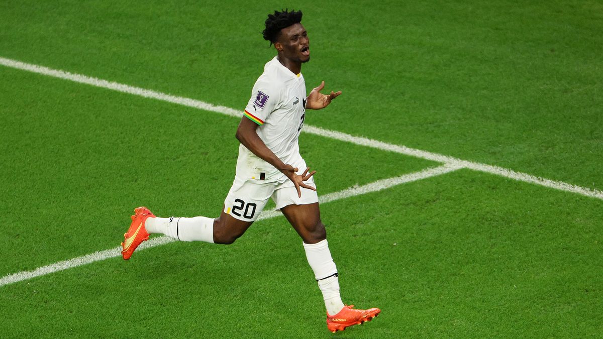 Mohammed Kudus of Ghana runs the pitch ahead of the Ghana vs Cape Verde live stream at AFCON 2023