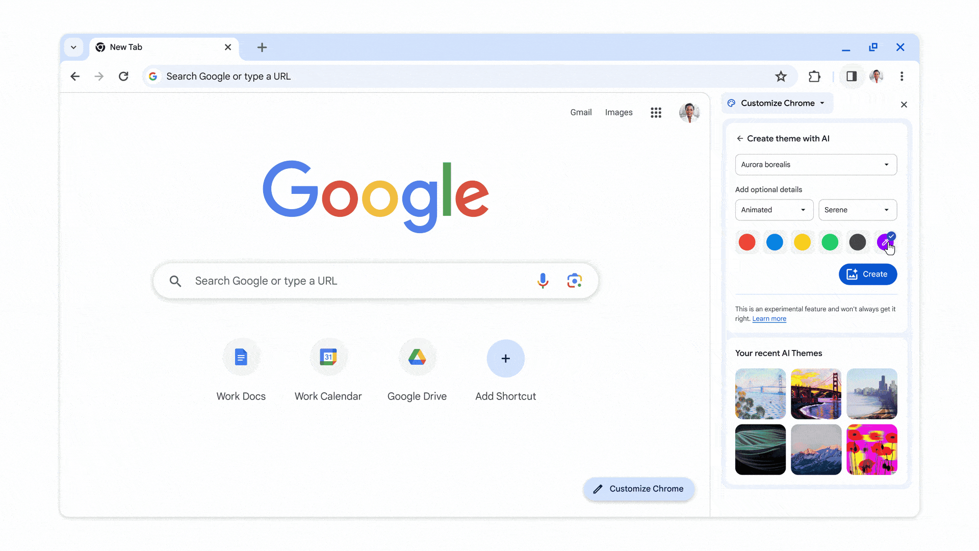 עדכון Google Chrome M121