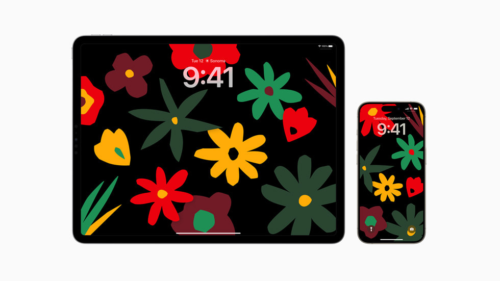 טפט iOS 17.3 Unity Bloom עבור iPad ואייפון