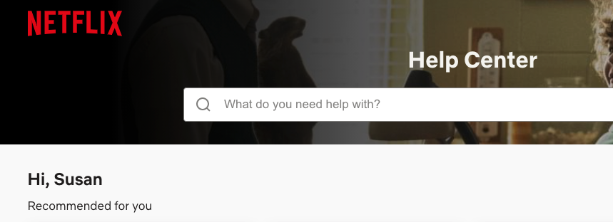 שירות הלקוחות של Netflix שלב 3 עבור אל העזרה של Netflix