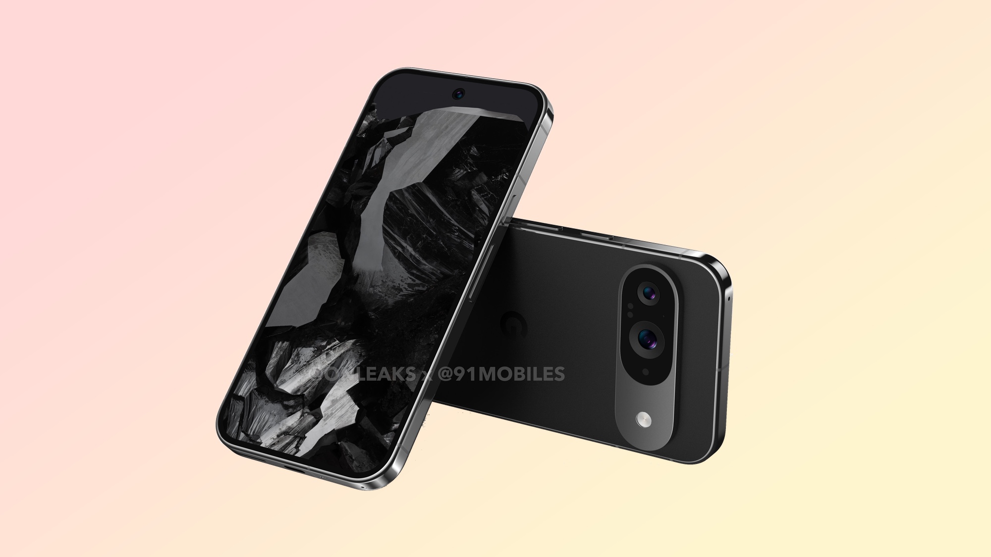 עיבוד Pixel 9 שפורסם על ידי OnLeaks ב-91Mobiles