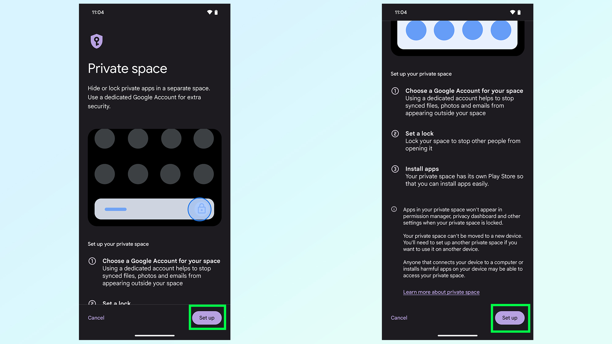 כיצד להשתמש בשטח פרטי באנדרואיד 15 בטא 2