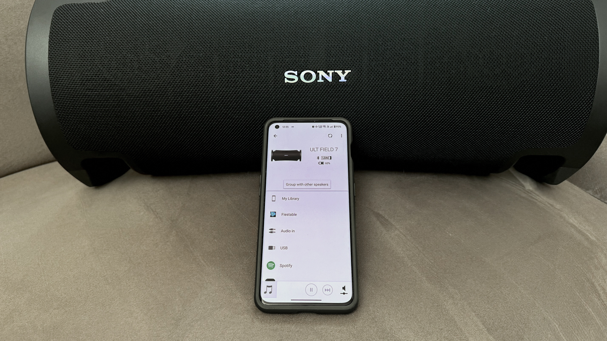 Sony ULT Field 7 מציג אפליקציית שליטה