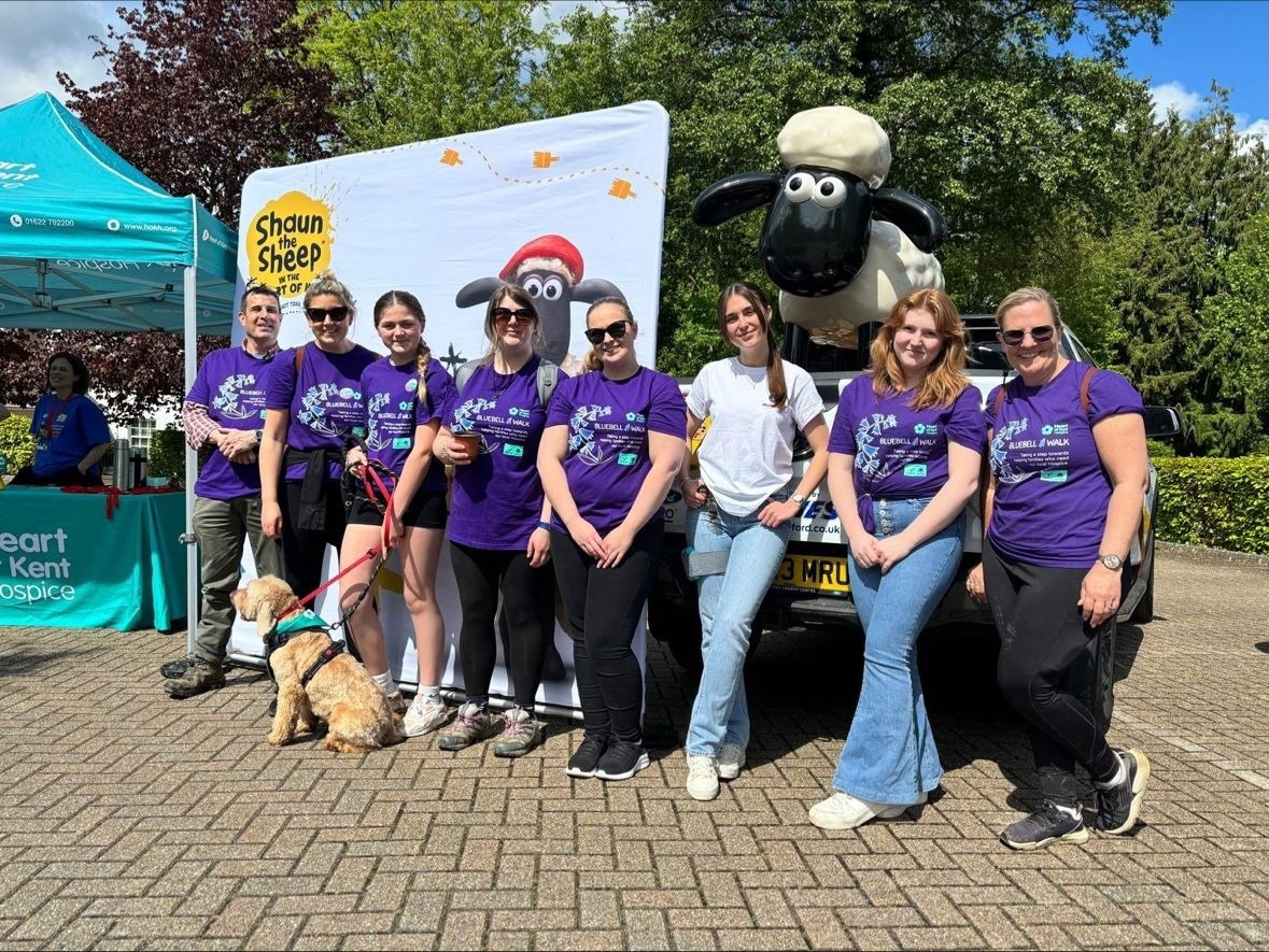 Sunshine and Steps for a Cause: Bedfont® Scientific’s Team Raise Vital Funds at Heart of Kent Hospice’s Bluebell Walk 2024.