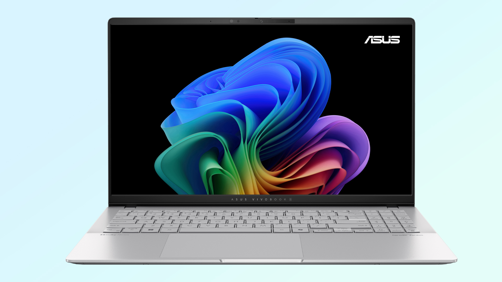 זווית קדמית למחשב נייד Asus Vivobook S 15.