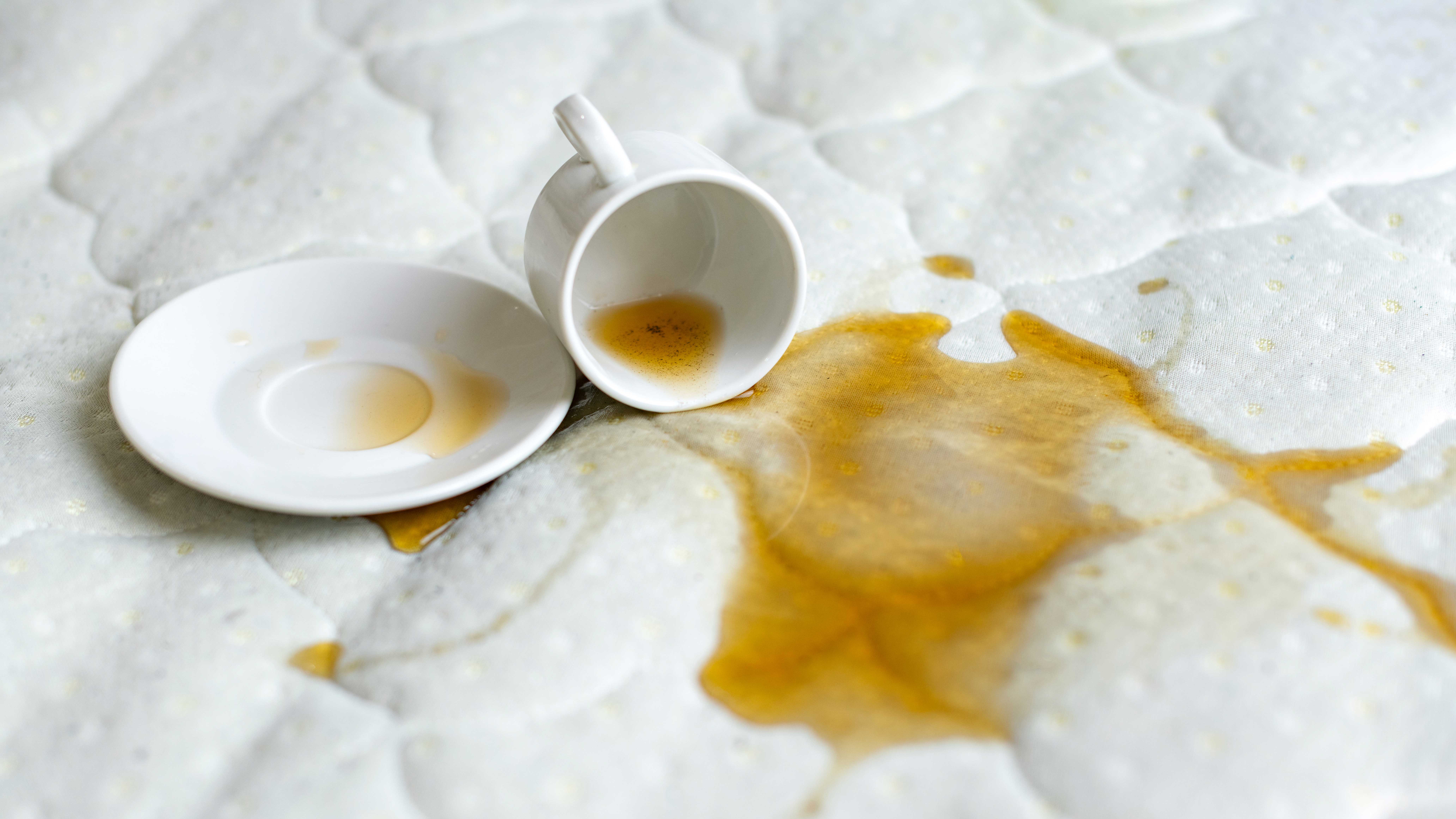 איך מנקים מזרון: תה נשפך