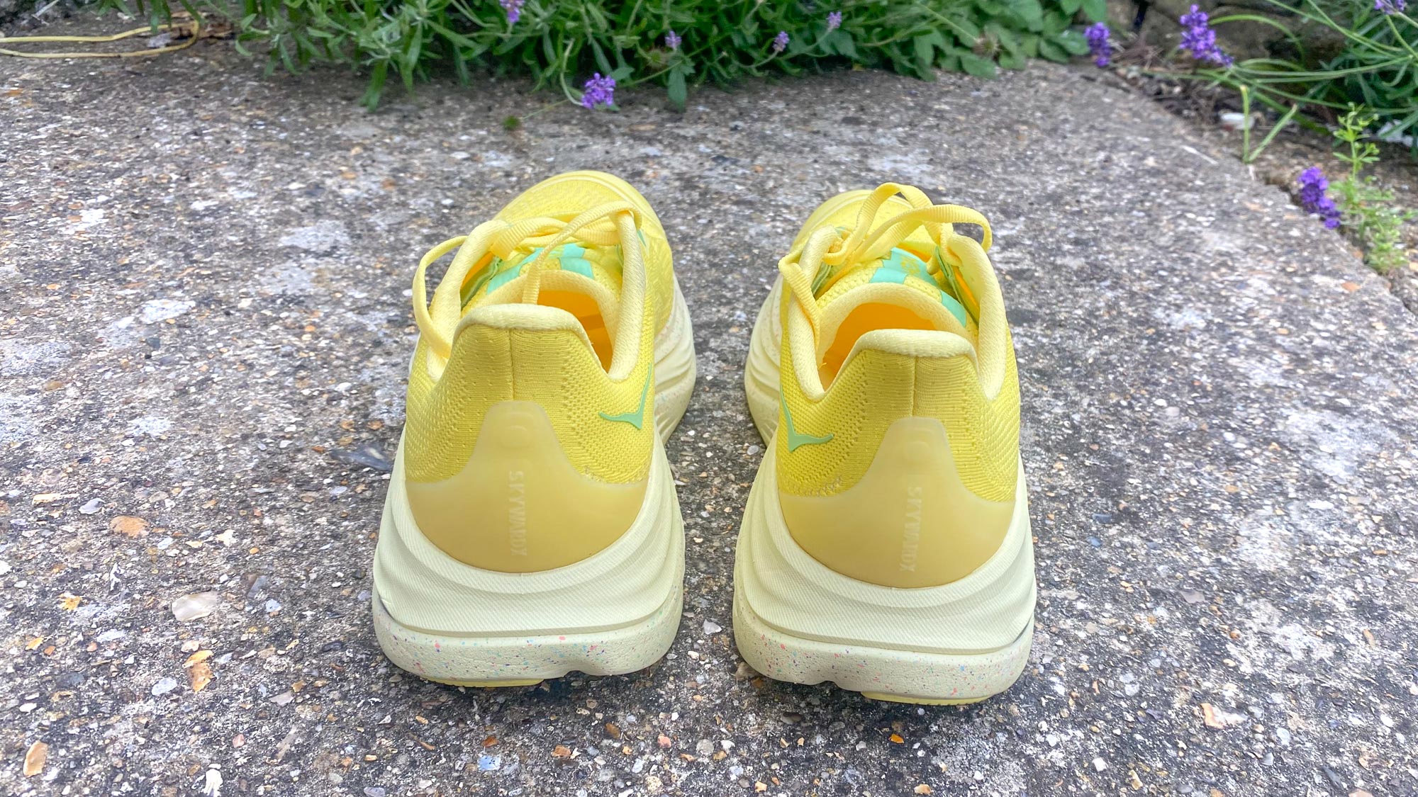 החלק האחורי של הוקה סקייווארד X ישב על מדרכה