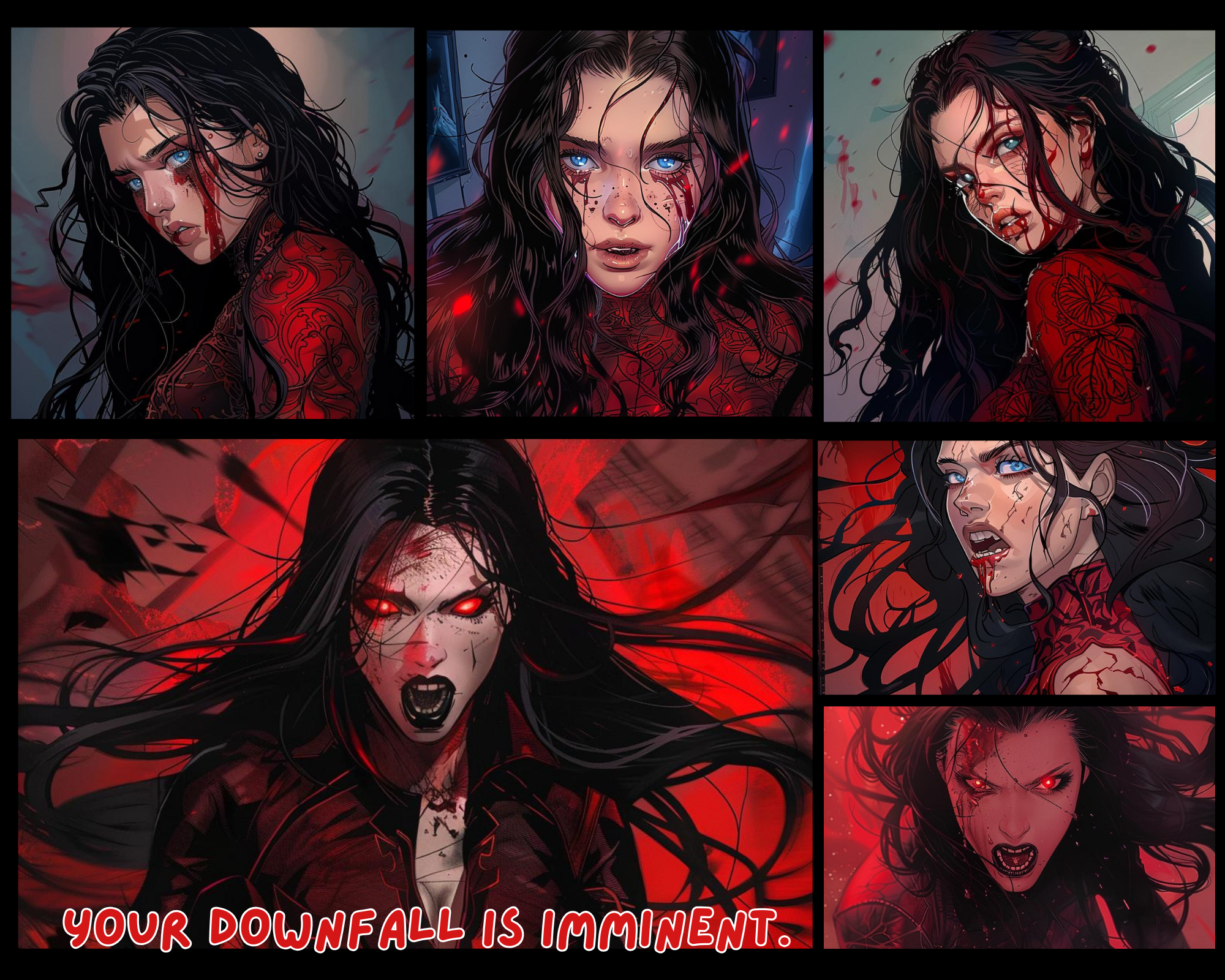 תוצר סופי של רצועת הקומיקס Midjourney