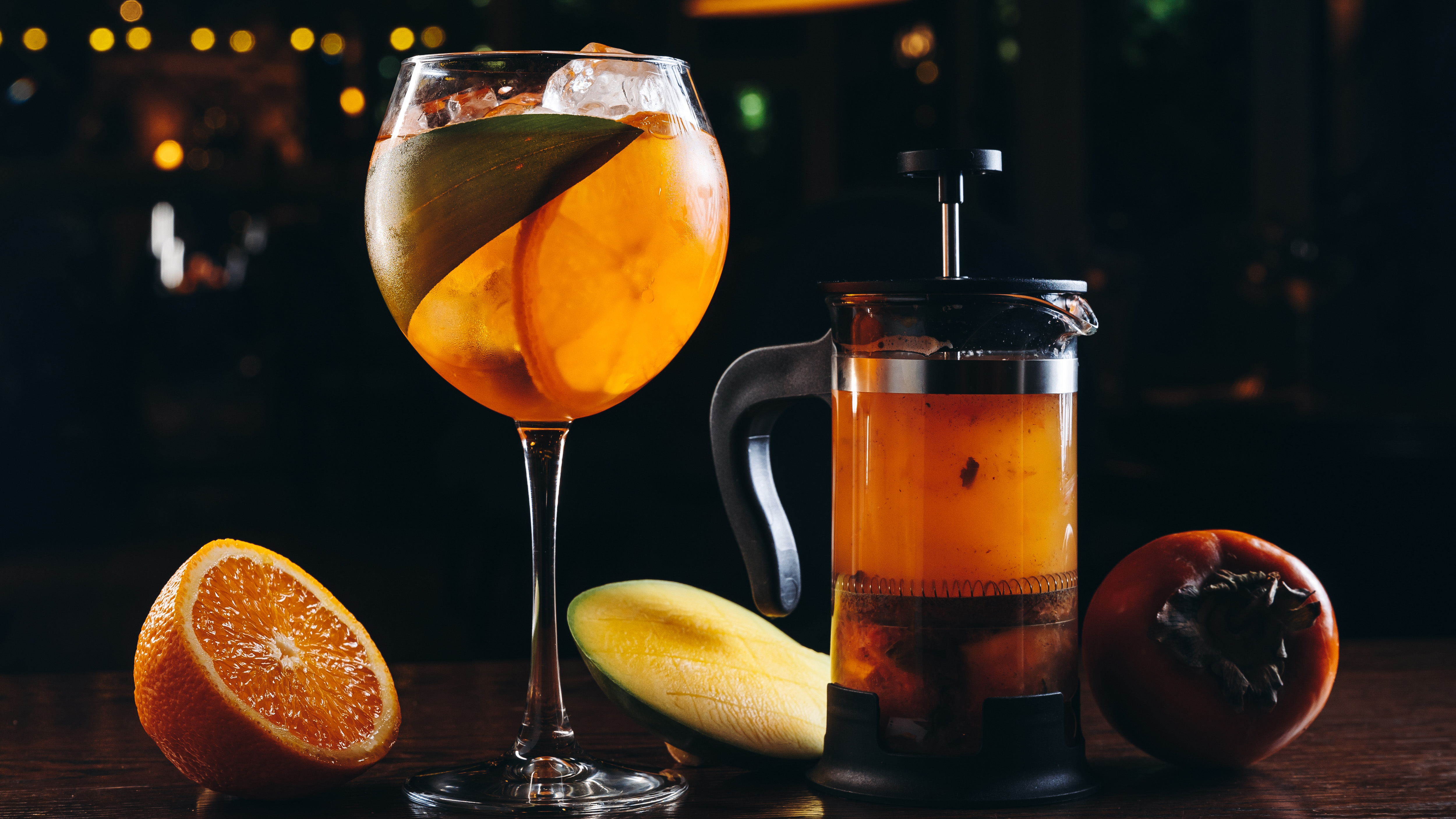 קוקטייל עשוי במכבש צרפתי