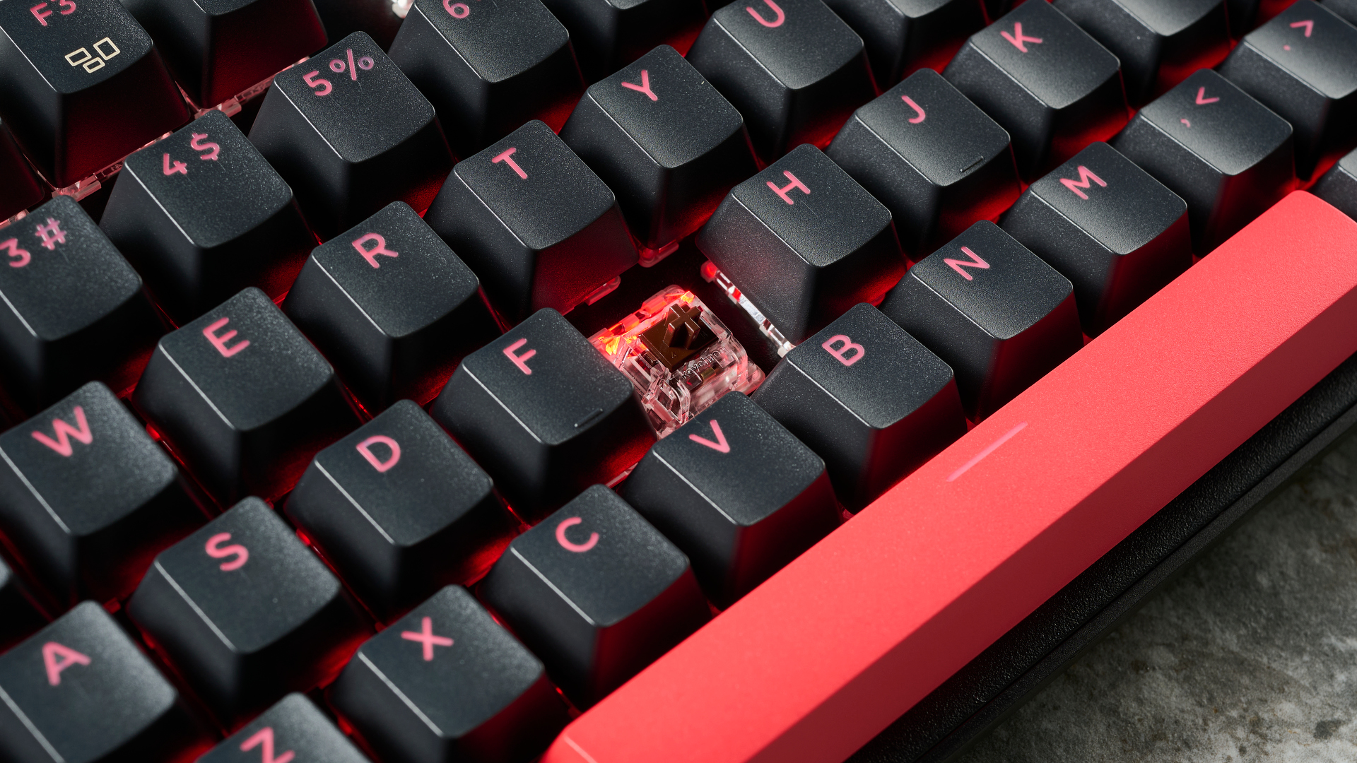 מקלדת מכנית שחורה של Lemokey X1 budget