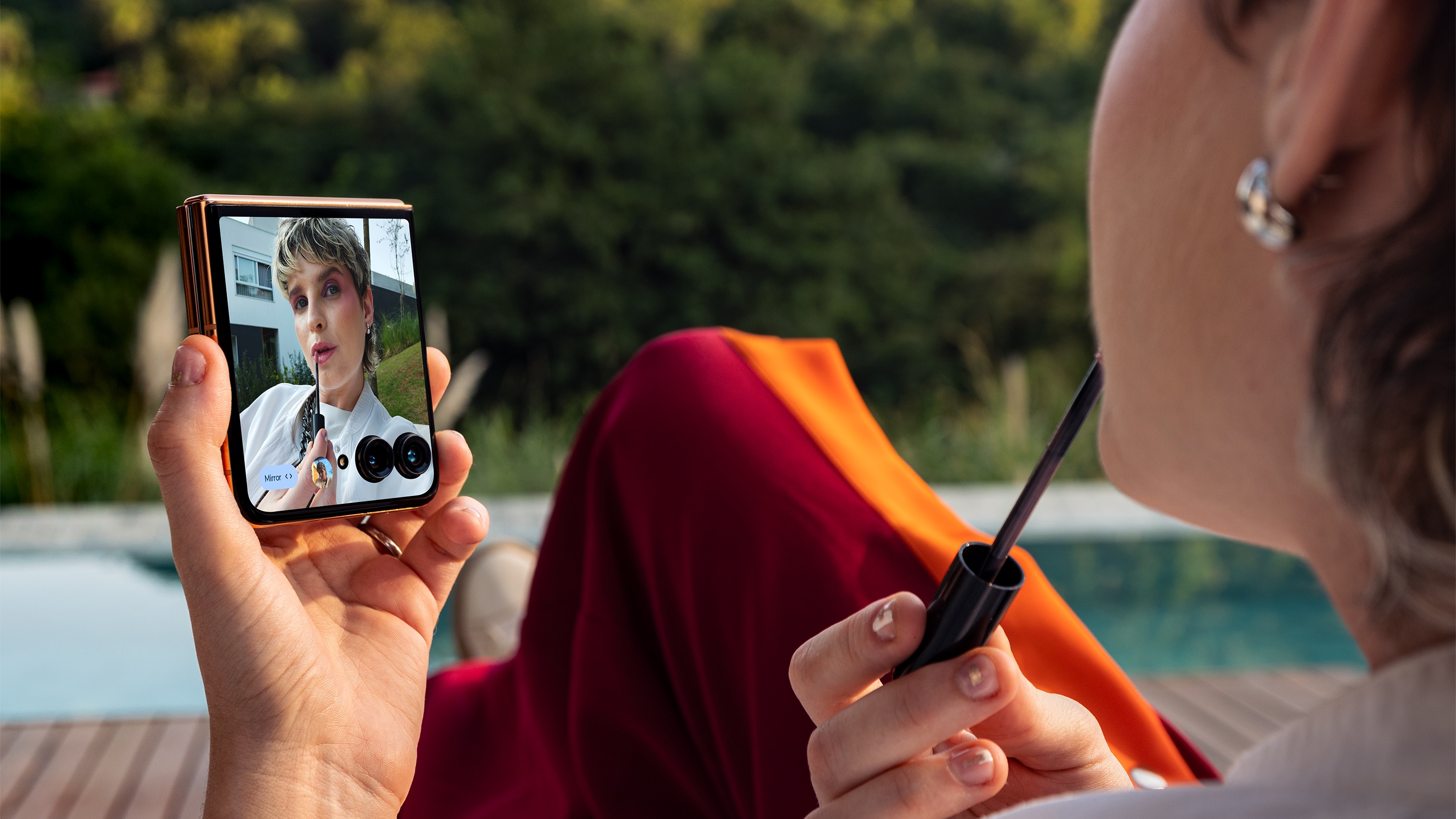 צילומי סגנון חיים של motorlla razr plus 2024