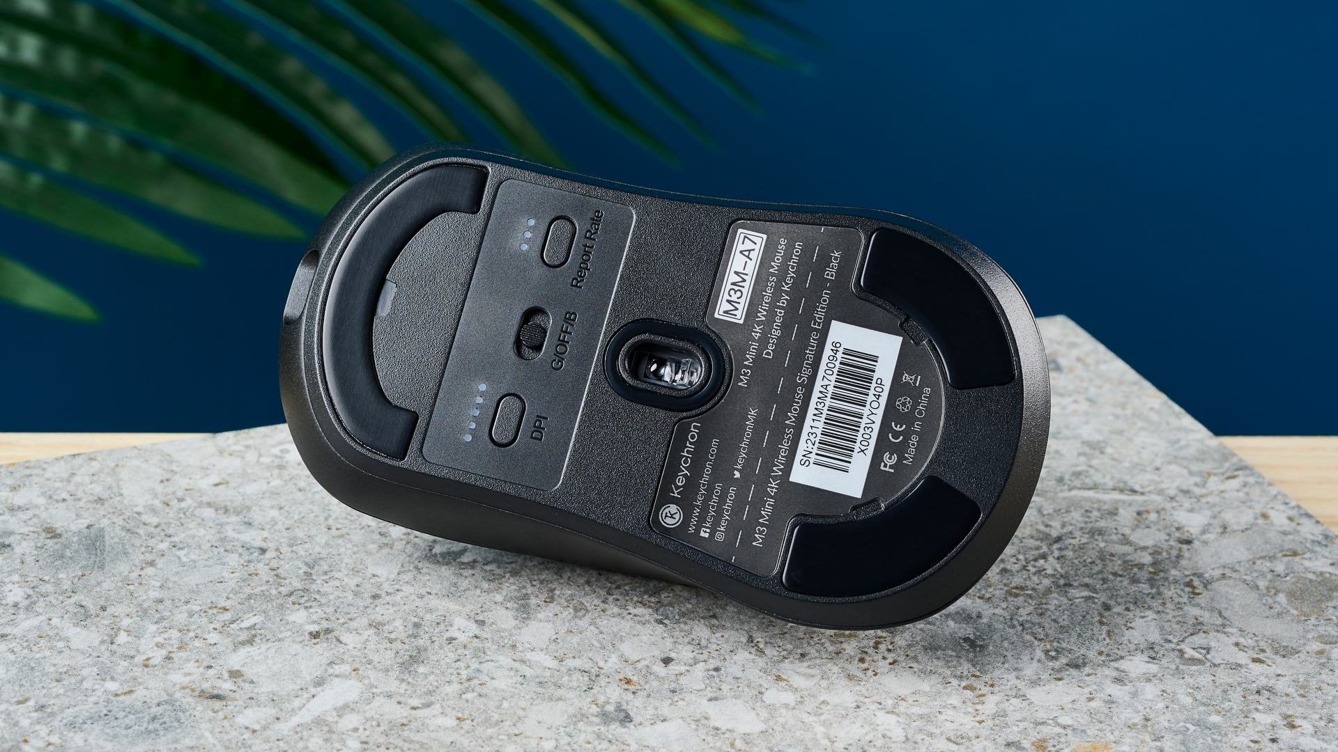 עכבר גיימינג אלחוטי Keychron M3 Mini 4K מתכת שחור