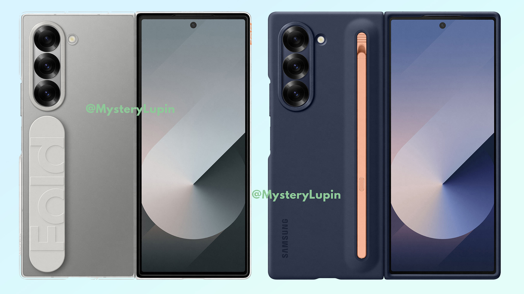 דליפות מארז של samsung galaxy z fold 6 ו-z flip 6