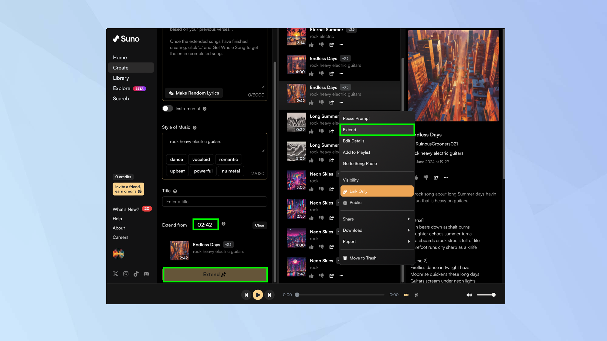 כיצד ליצור מוזיקה עם AI באמצעות Suno