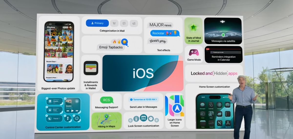 iOS 18 features with Craig Federighi