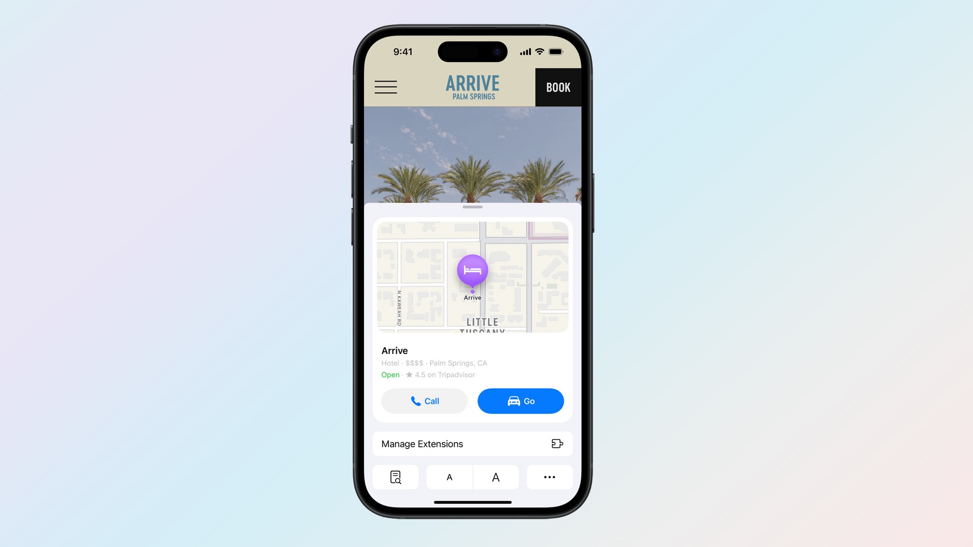 תכונת הבהרה ב-iOS 18 Safari