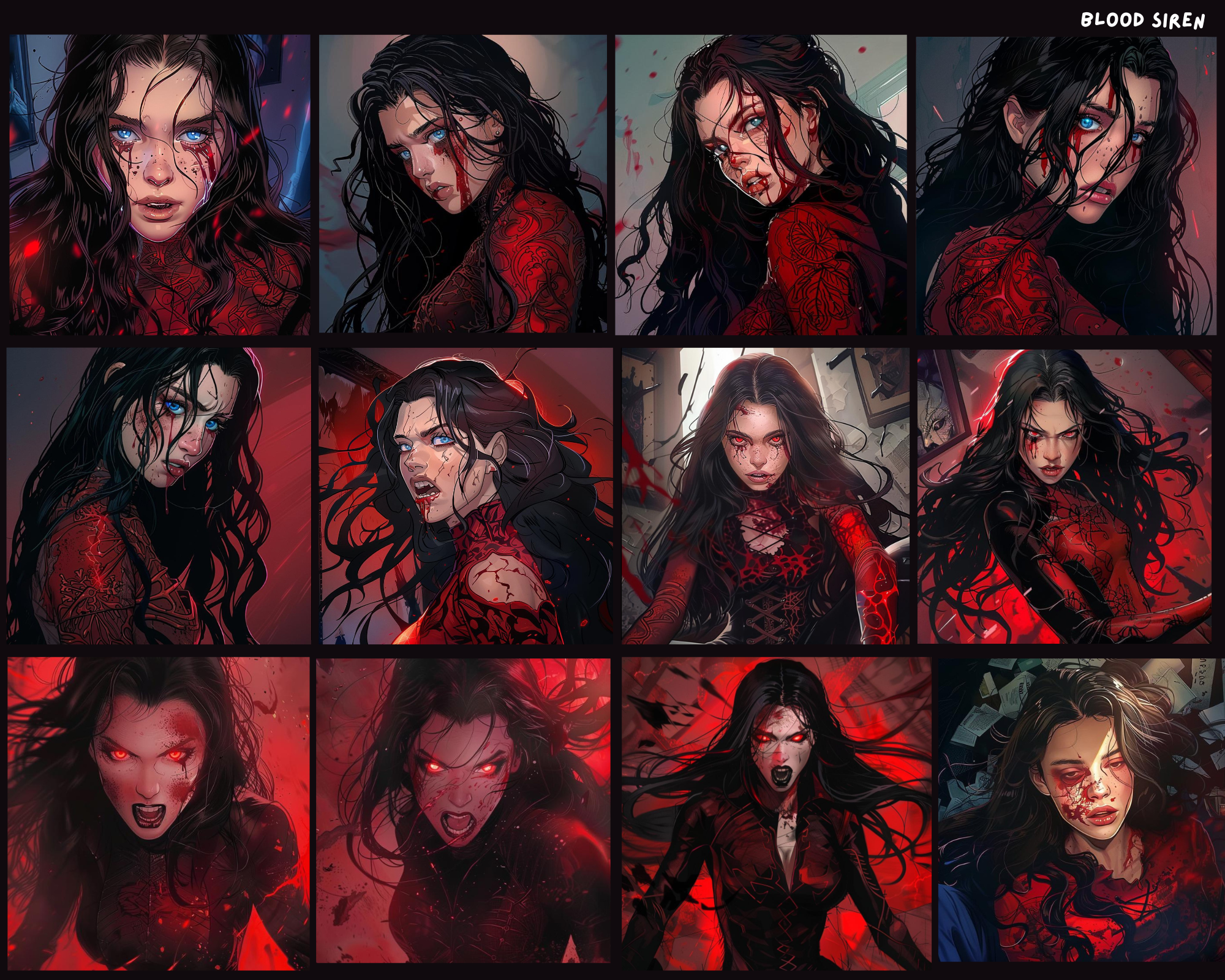 תמונות Midjourney מעוצבות ב-Canva ליצירת רצועת הקומיקס