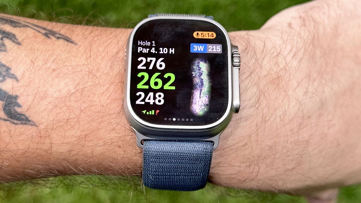Golfshot on an Apple Watch