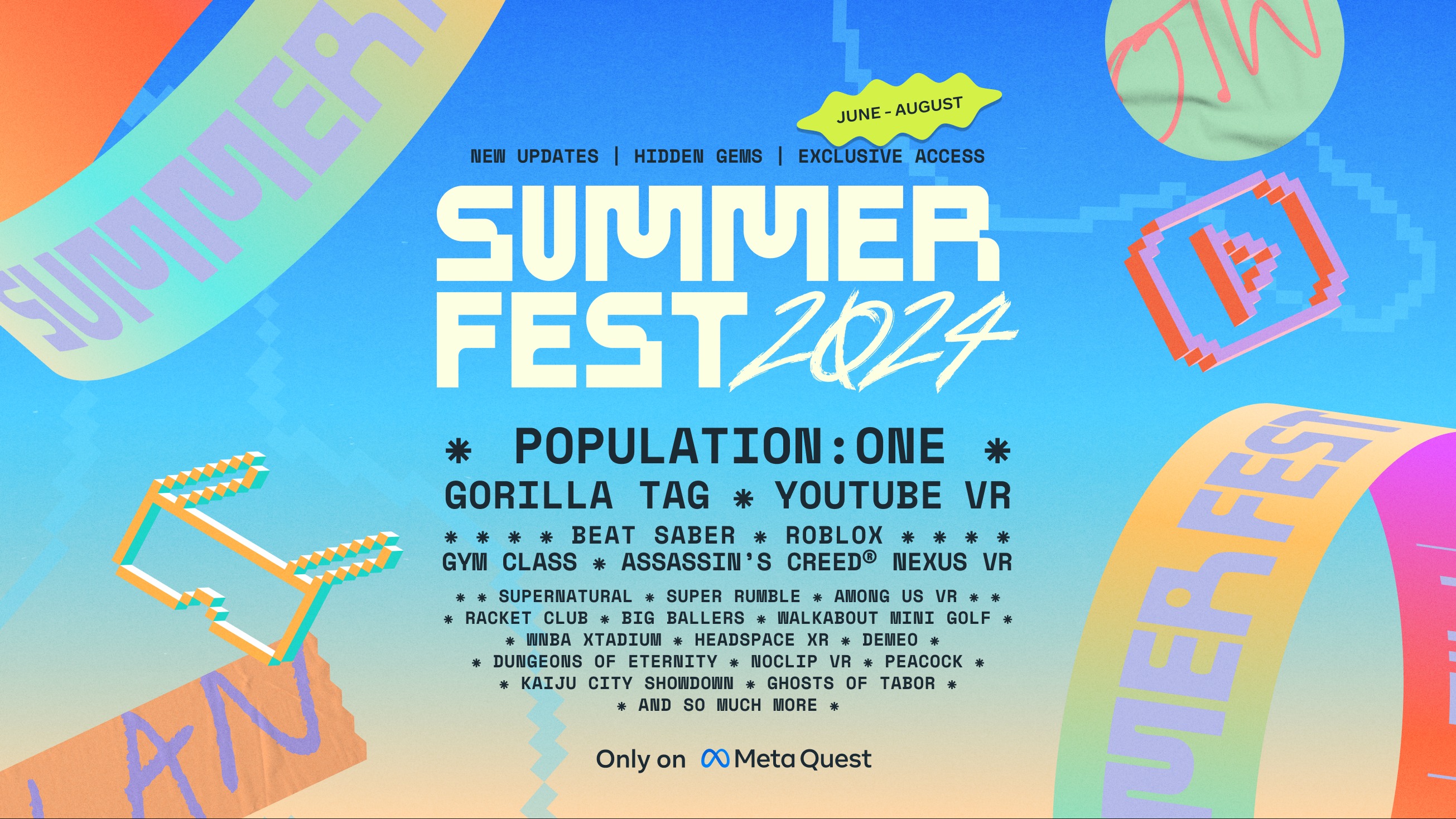 לוח זמנים ל-Meta Summer Fest 2024