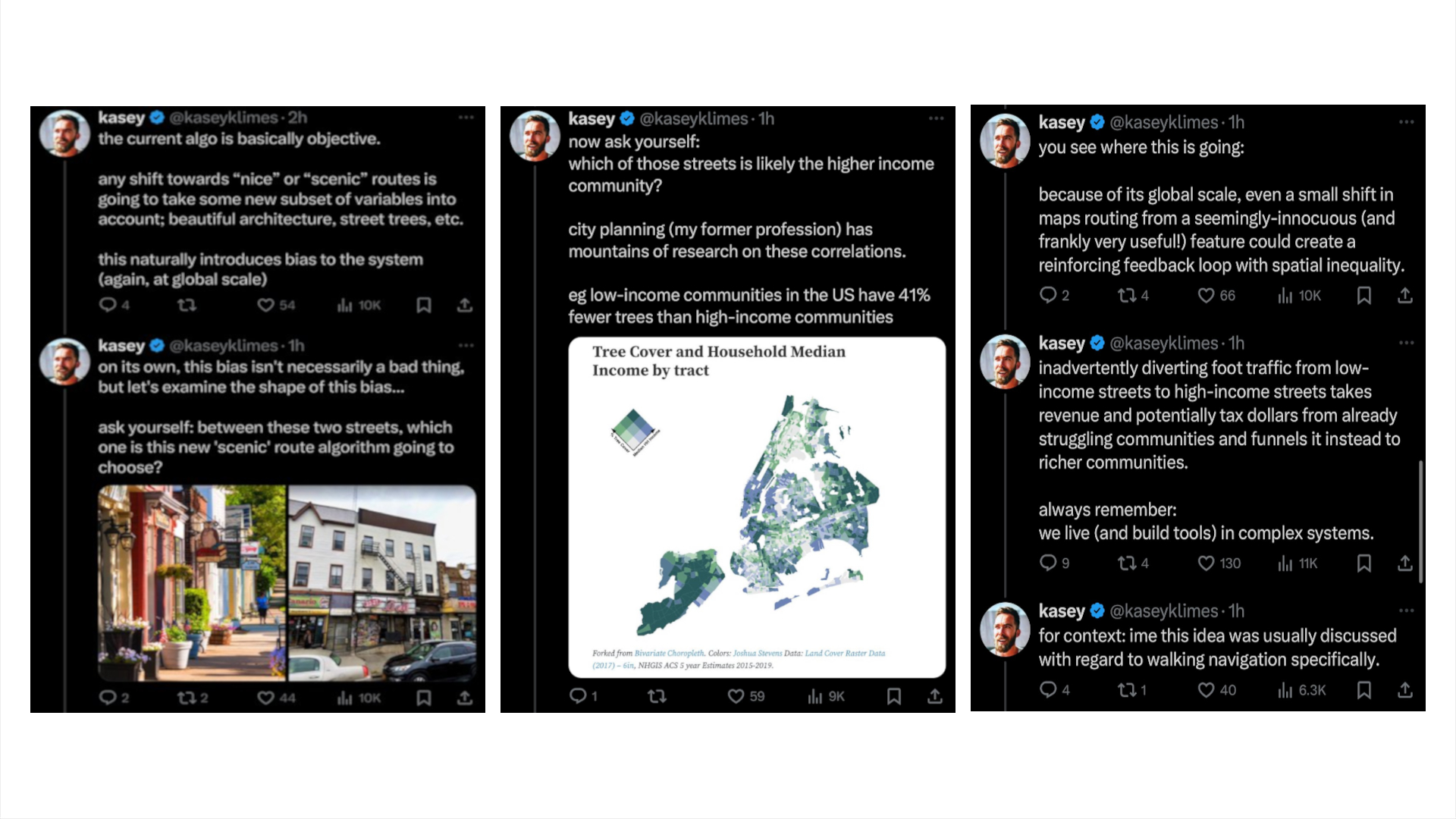 פרטים על היעדר מסלול נופי של מפות גוגל