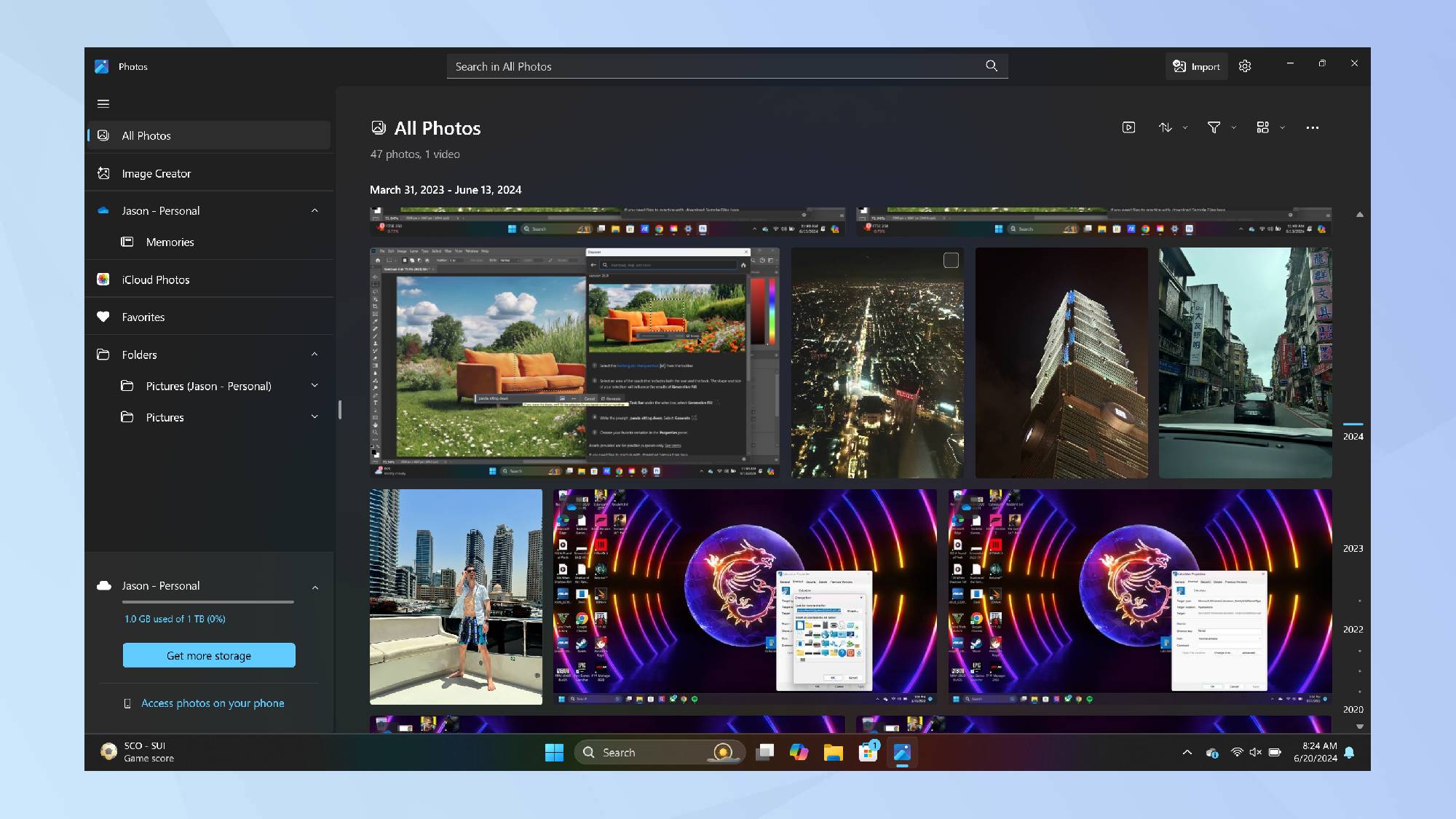התמונות נפתחות ברסטיילינג של תמונת Copilot 