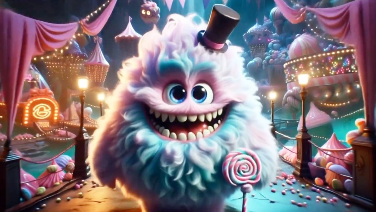 A monster created with Luma