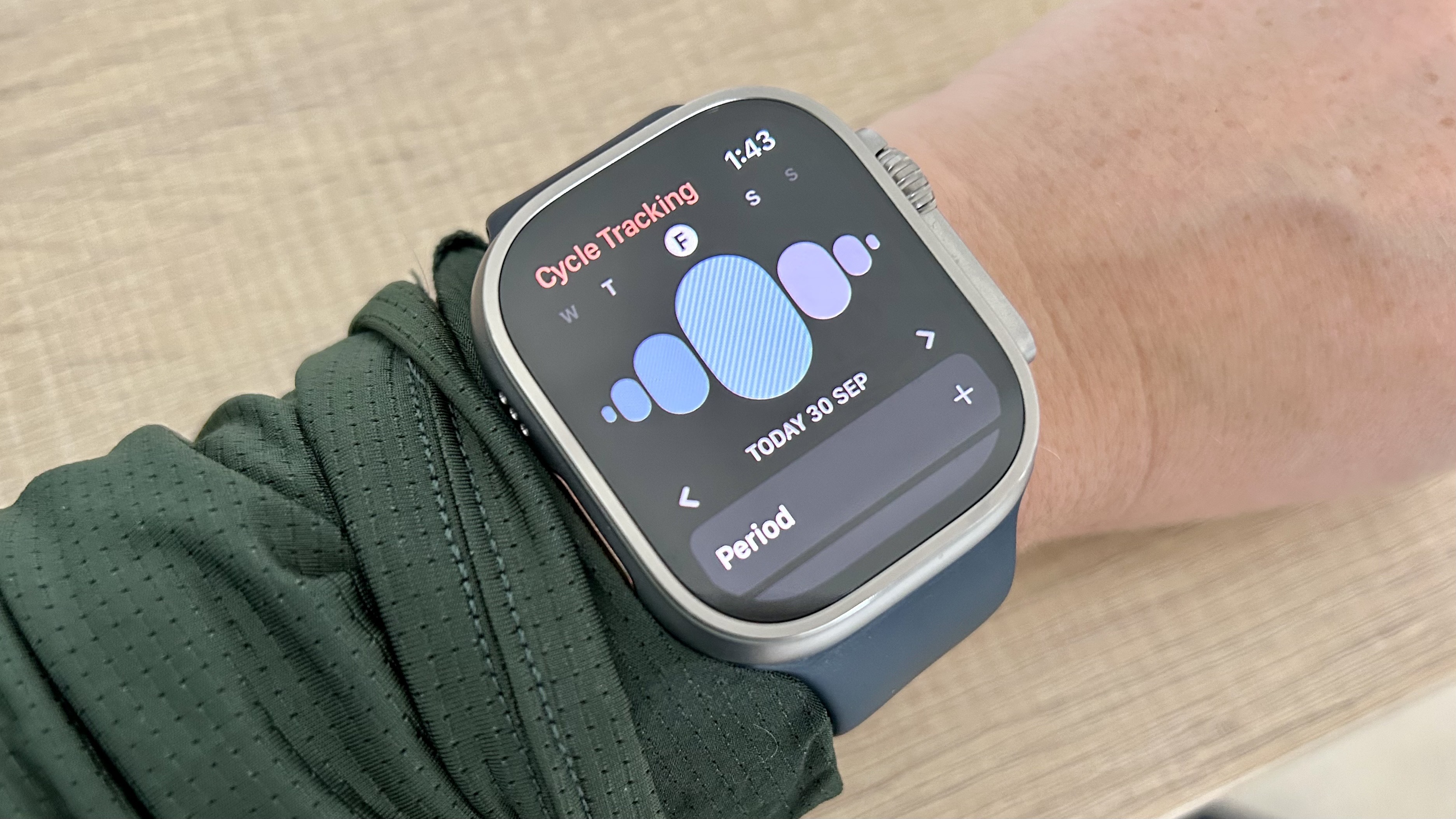 מעקב מחזור ב-Apple Watch Ultra