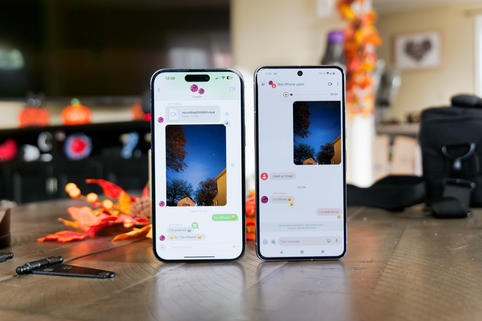 תמיכה בהודעות Apple RCS.