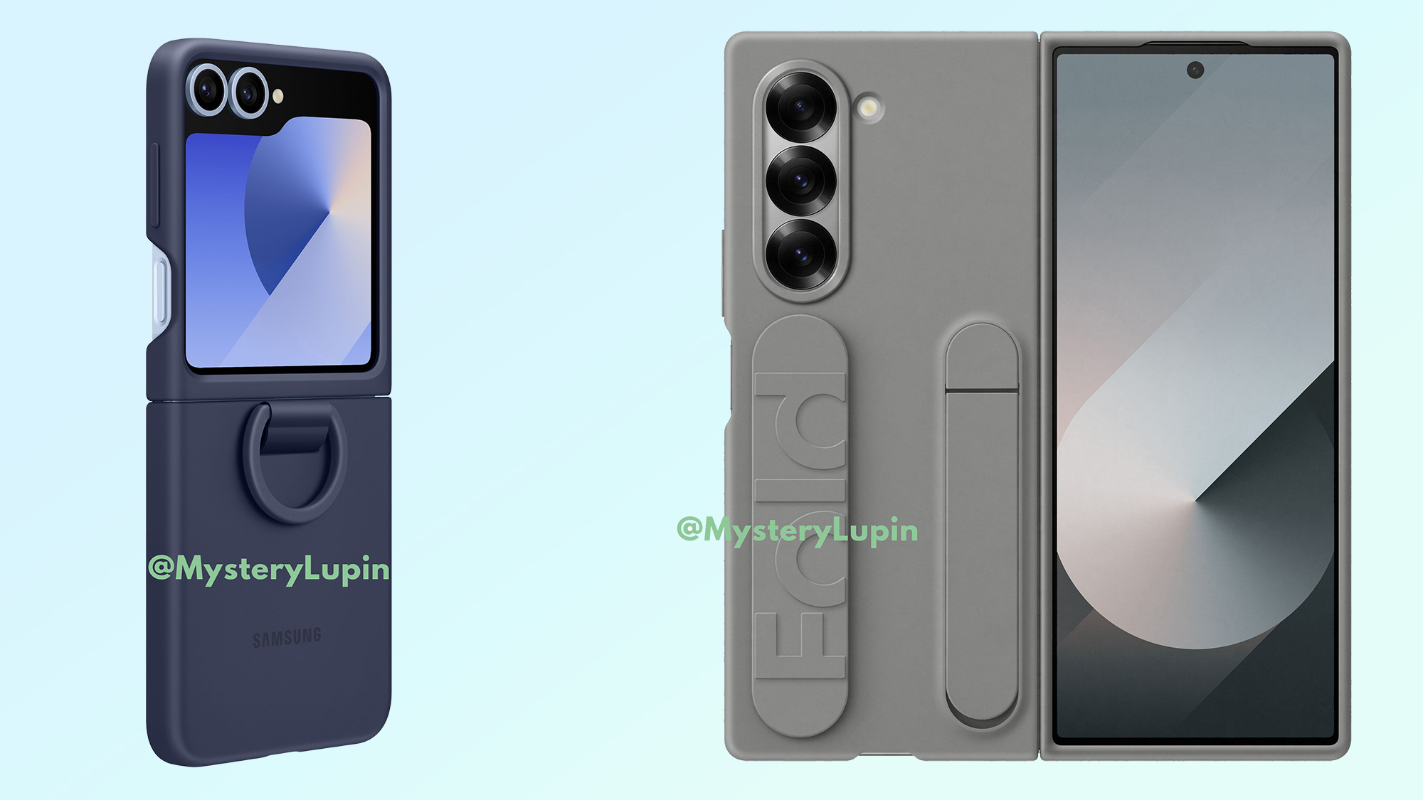 דליפות מארז של samsung galaxy z fold 6 ו-z flip 6