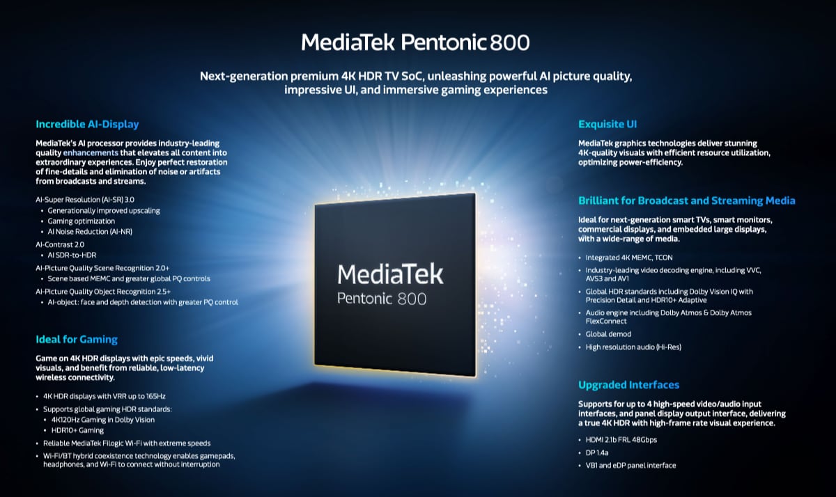 מידע על שבב MediaTek Pentonic 800