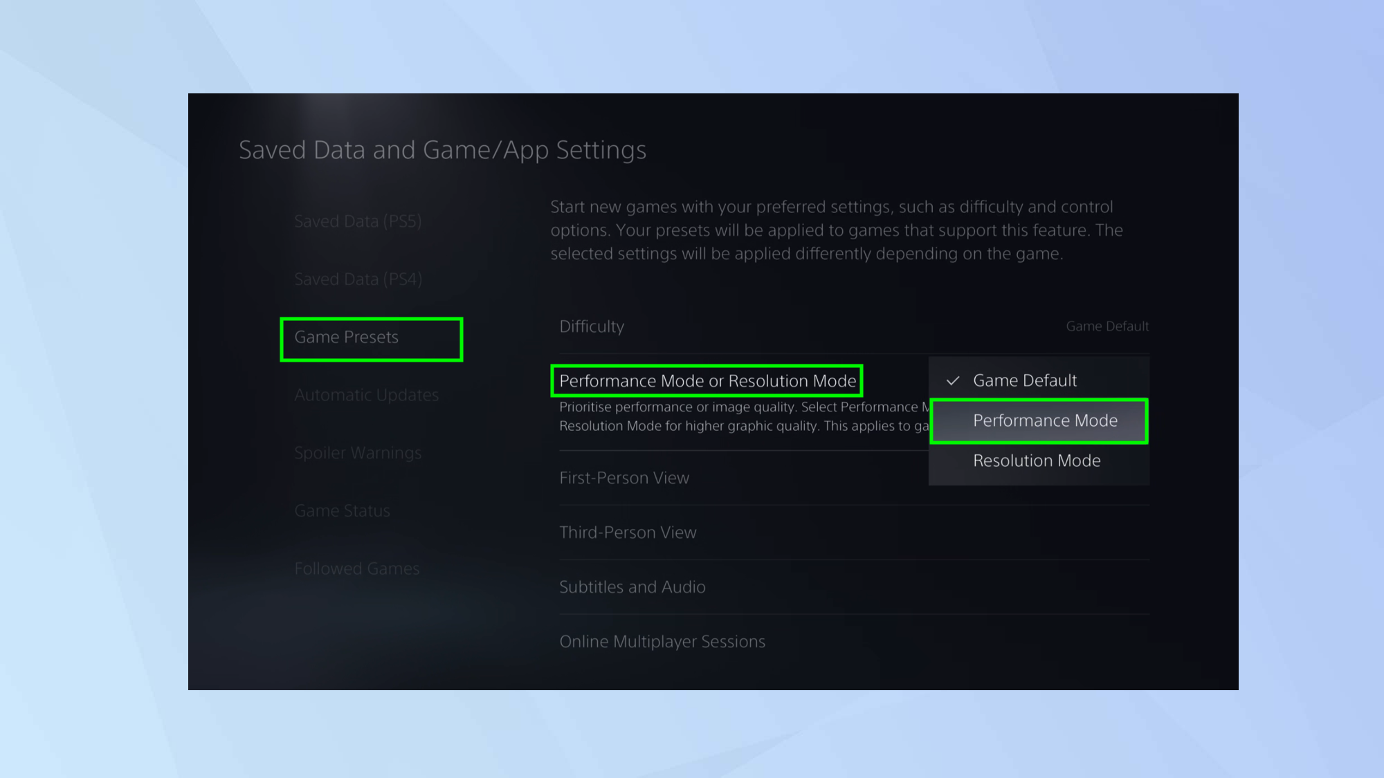 כיצד לראות פריימים לשנייה (FPS) במשחקים ב-PS5