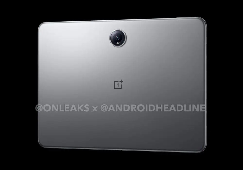 תמונות דלפות של המארז האחורי של OnePlus Pad 2 בזווית