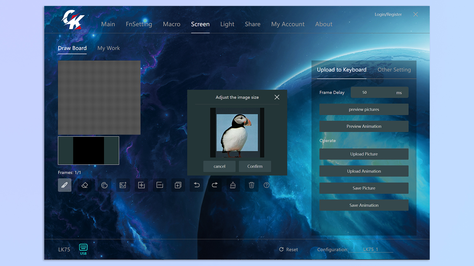 צילום מסך של מנהל ההתקן של Gamakay פתוח במחשב נייד של Windows 11