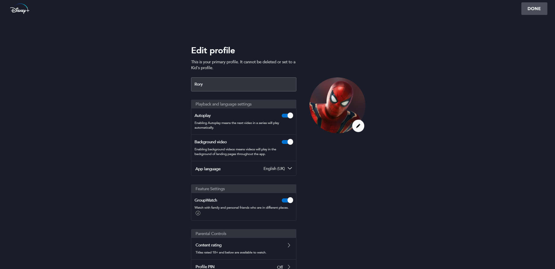 תכונות נסתרות של דיסני פלוס - השבת הפעלה אוטומטית