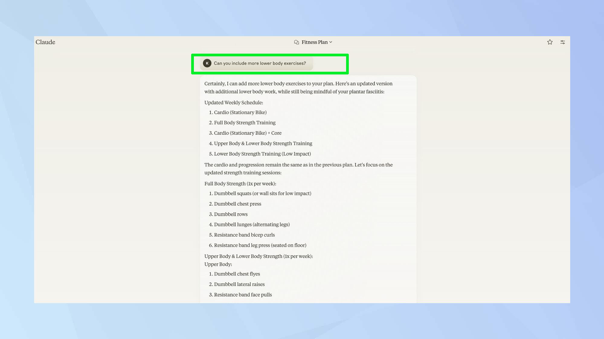 הנחיית כושר של קלוד