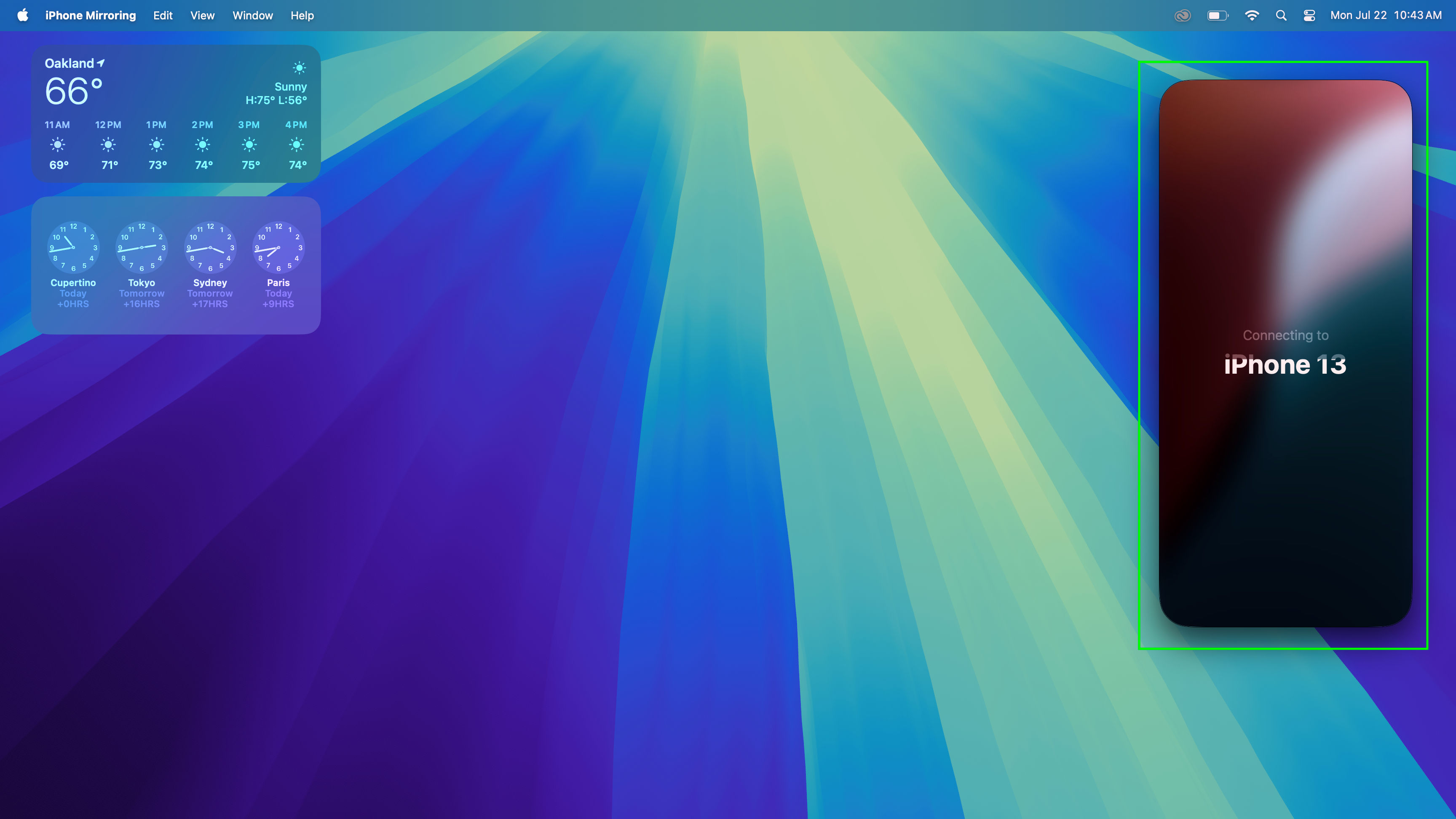 כיצד להגדיר שיקוף iPhone ב-macOS Sequoia שלב 2