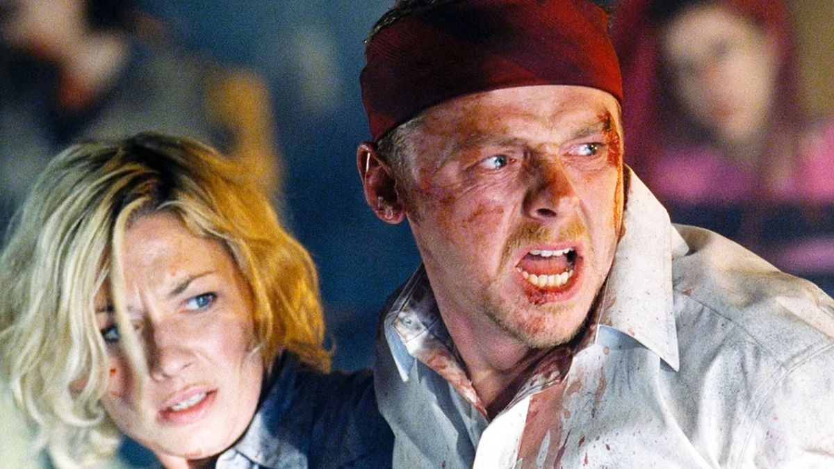Kate Ashfield and Simon Pegg in
