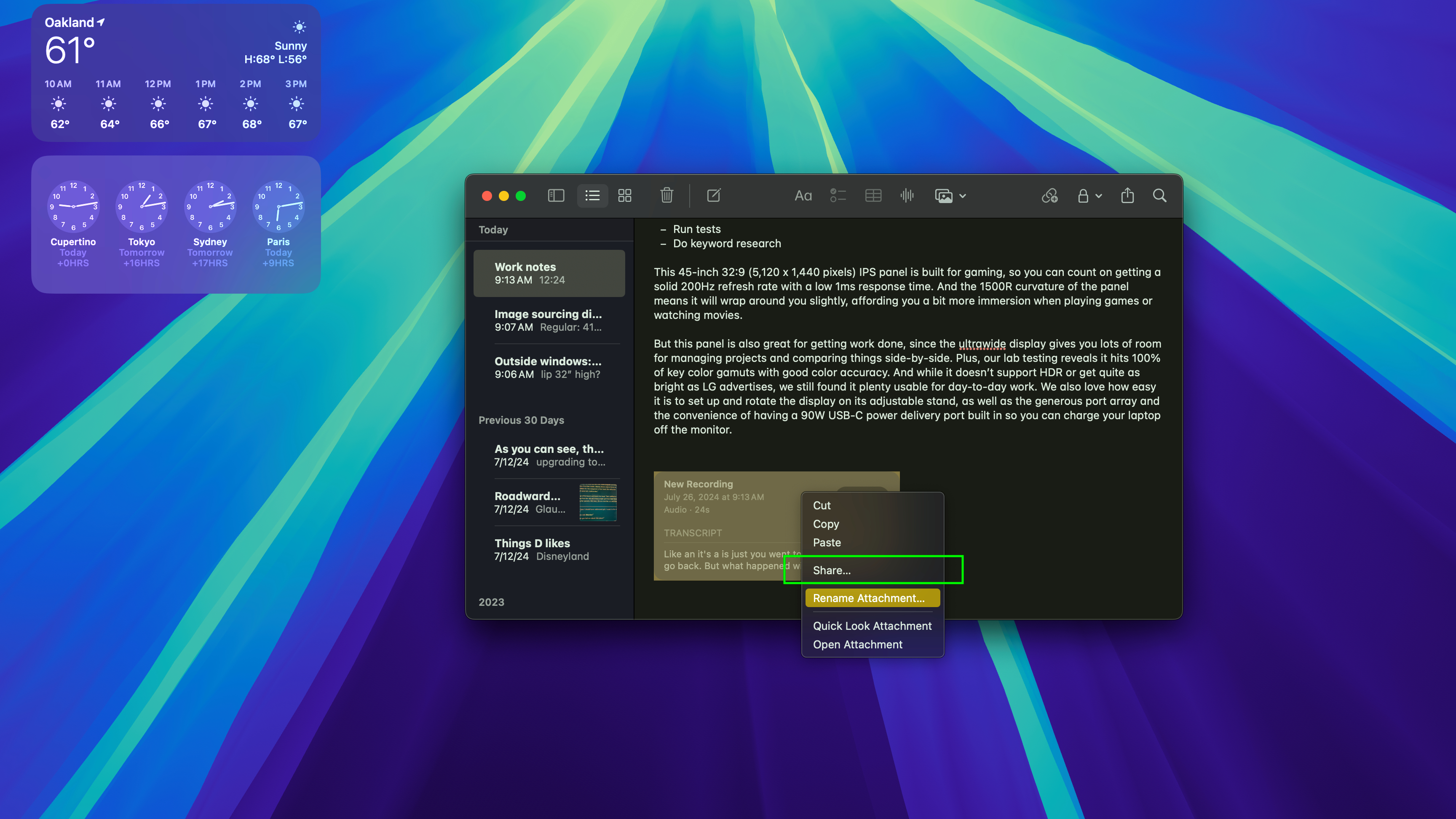 כיצד להקליט אודיו ב-macOS Sequoia Notes שלב 4