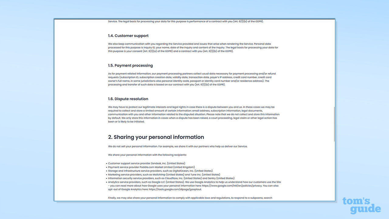 מדיניות הפרטיות של Incogni