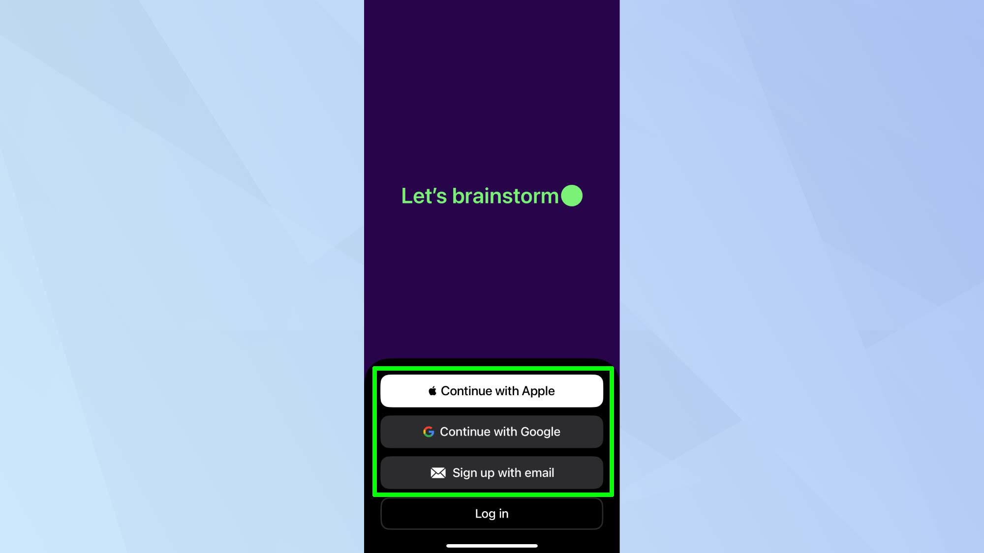 כניסה לנייד של ChatGPT