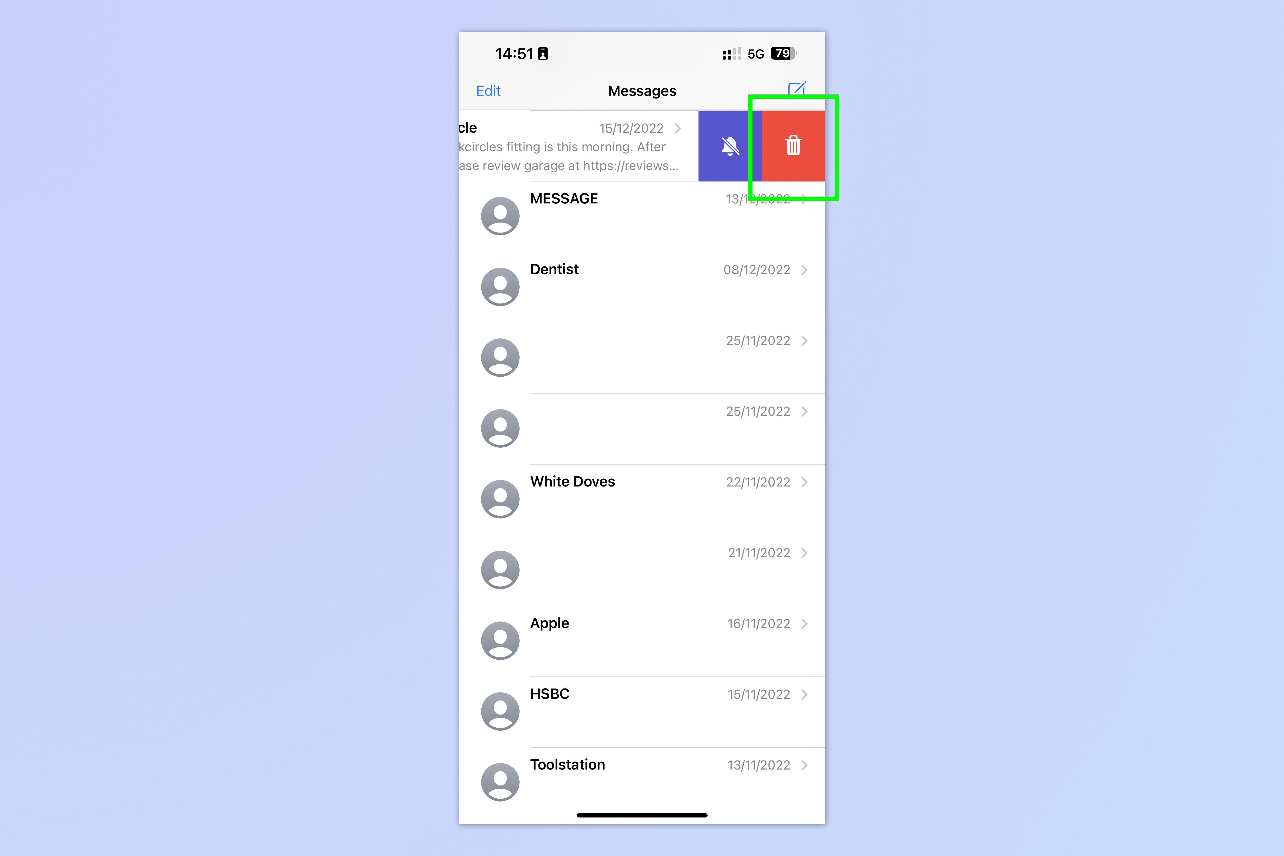 צילום מסך המראה כיצד לפנות שטח אחסון ב-iCloud