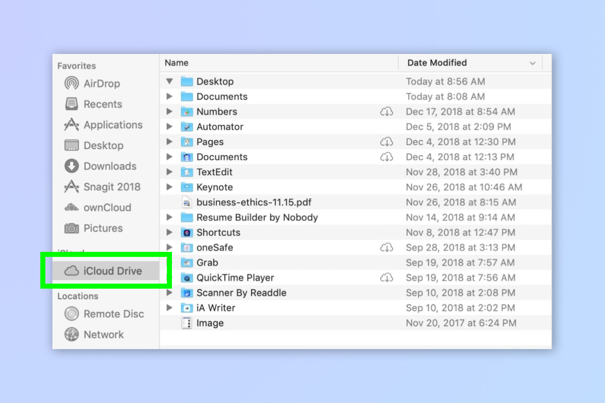 צילום מסך המראה כיצד לפנות שטח אחסון ב-iCloud