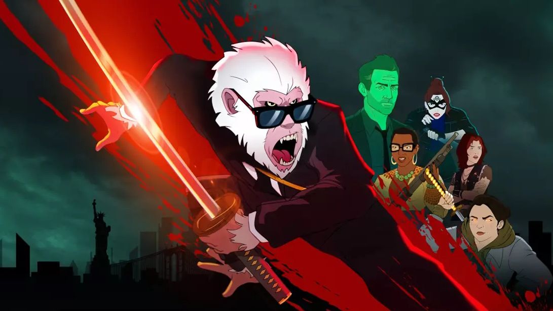 Montage of Hit-Monkey characters from Marvel animated TV series